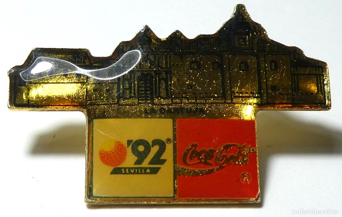 Pins de colecci&oacute;n: Pin EXPO 92 SEVILLA LA CARTUJA COCA COLA , de pincho