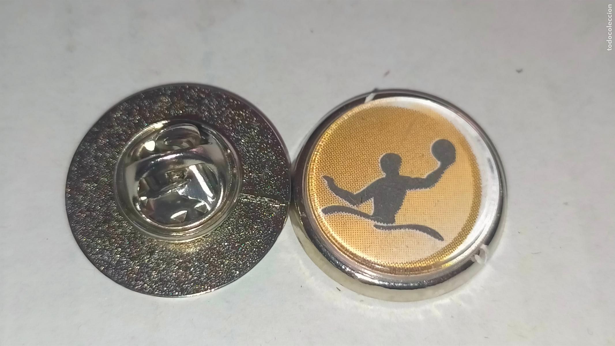 Pins de cole&ccedil;&atilde;o: pin redondo metal - deportes Olimpiadas waterpolo