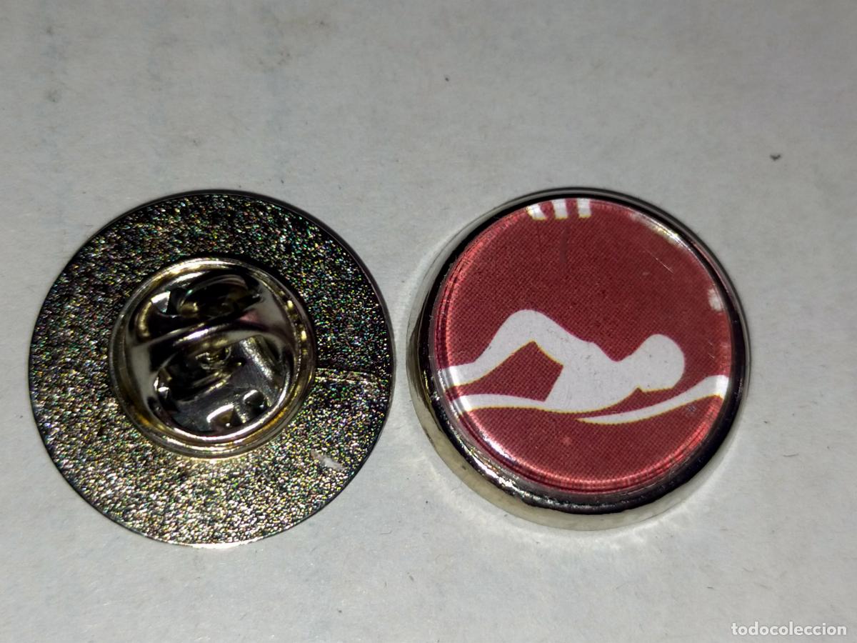 Pins de colecci&oacute;n: pin redondo metal - deportes Olimpiadas juegos Ol&iacute;mpicos nataci&oacute;n