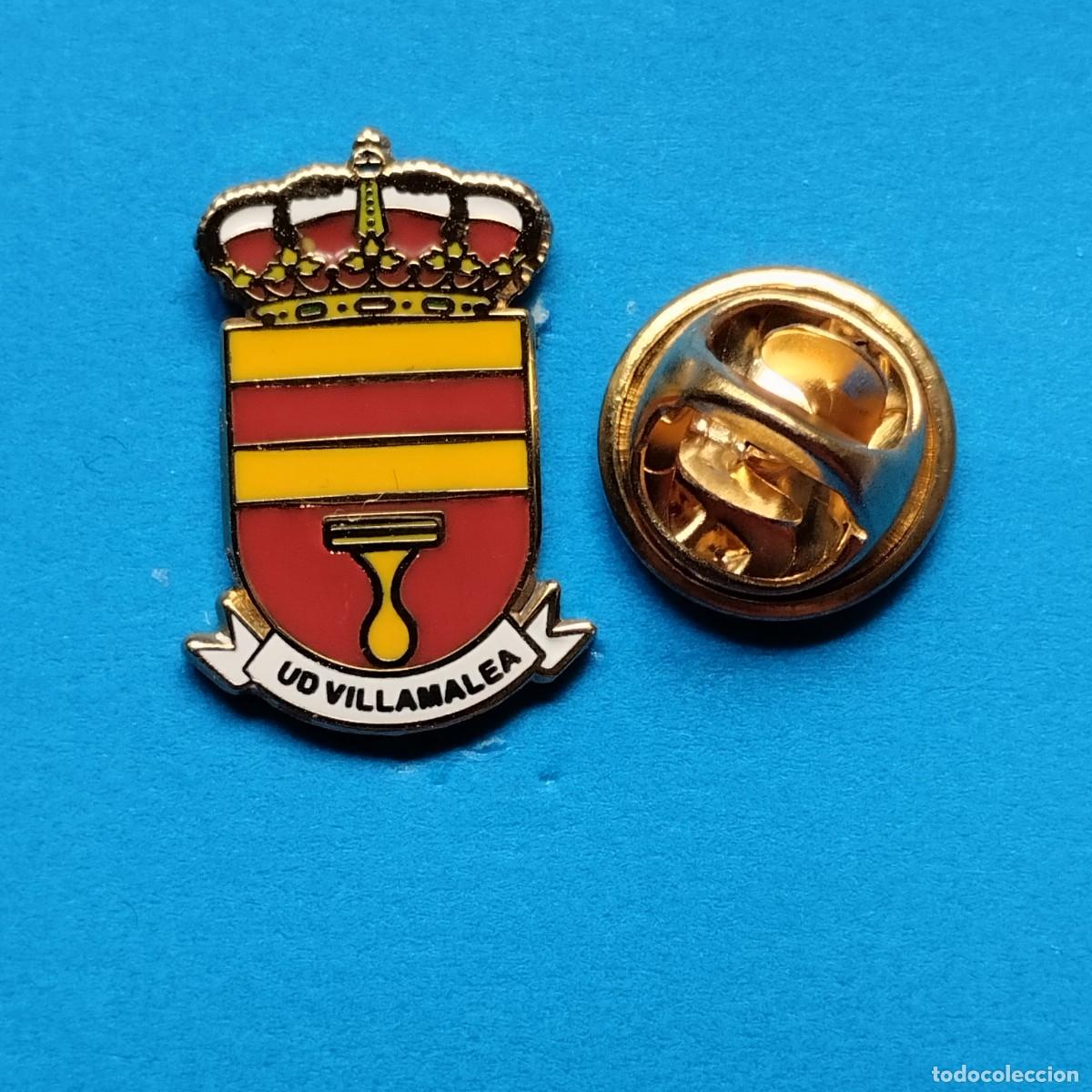 Pins de colecci&oacute;n: PIN FUTBOL - ESMALTE - ESCUDO DE EQUIPO U.D. VILLAMALEA - OFICIAL - VILLAMALEA - ALBACETE