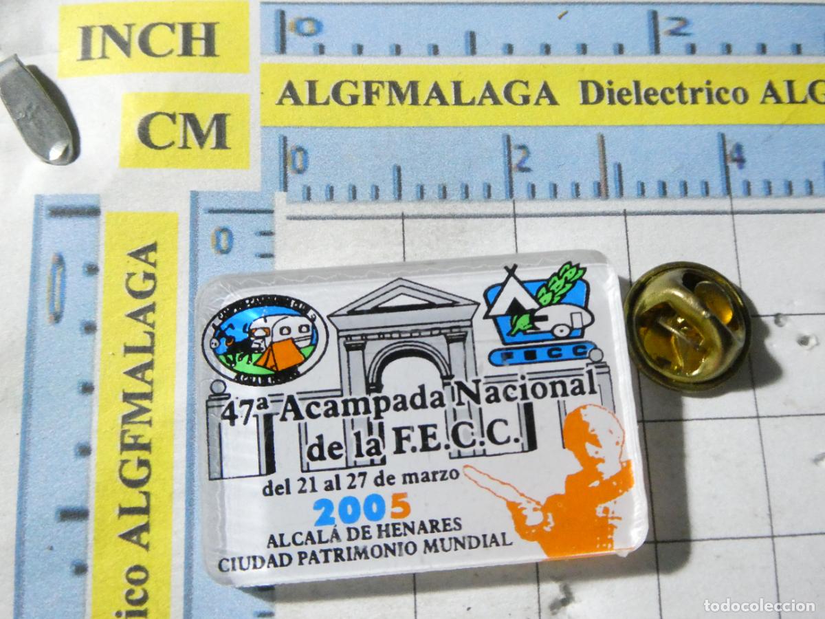 Pins de colecci&oacute;n: PIN TURISMO CAMPING CARAVANING. FECC ACAMPADA NACIONAL ALCAL&Aacute; DE HENARES MADRID 2005