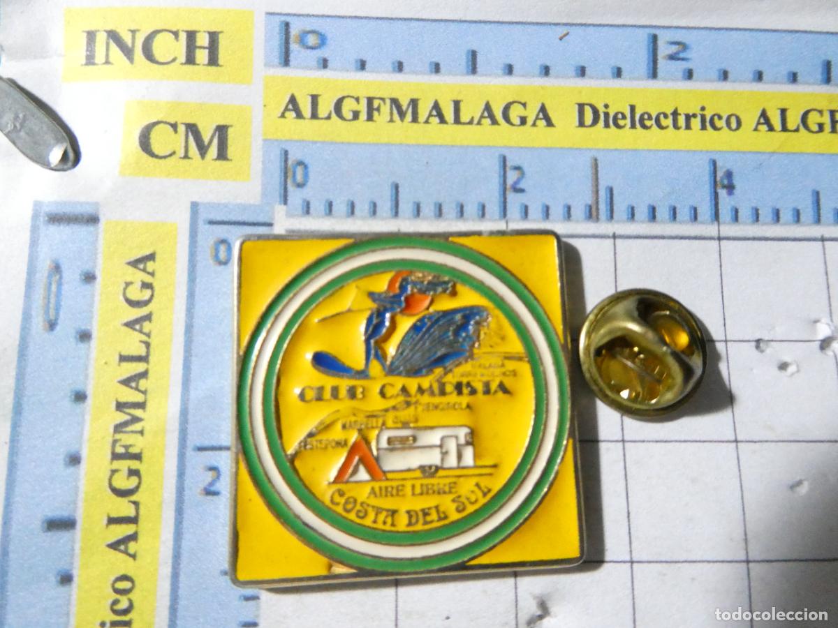 Pins de colecci&oacute;n: PIN TURISMO CAMPING CARAVANING. CLUB CAMPISTA COSTA DEL SOL AIRE LIBRE FUENGIROLA