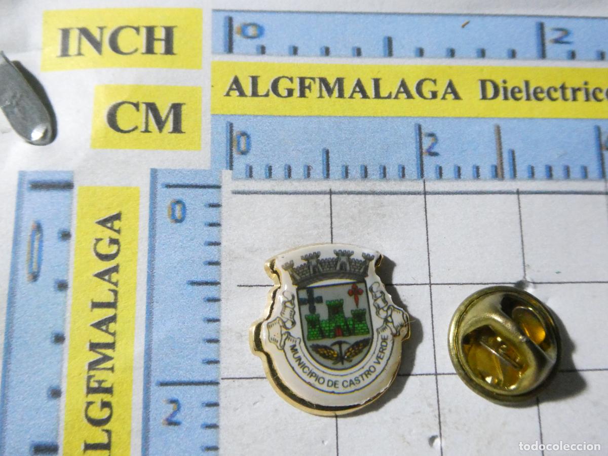 Collection pins: PIN DE TURISMO HER&Aacute;LDICA. ESCUDO HER&Aacute;LDICO DE CASTRO VERDE LUGO