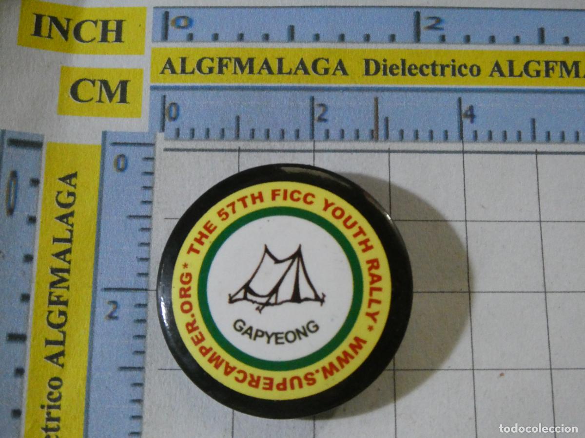 Sammlung von Pins: BROCHE DE TURISMO CAMPING CARAVANING. FICC RALLY GAPYEONG COREA KOREA DEL SUR. NO PIN