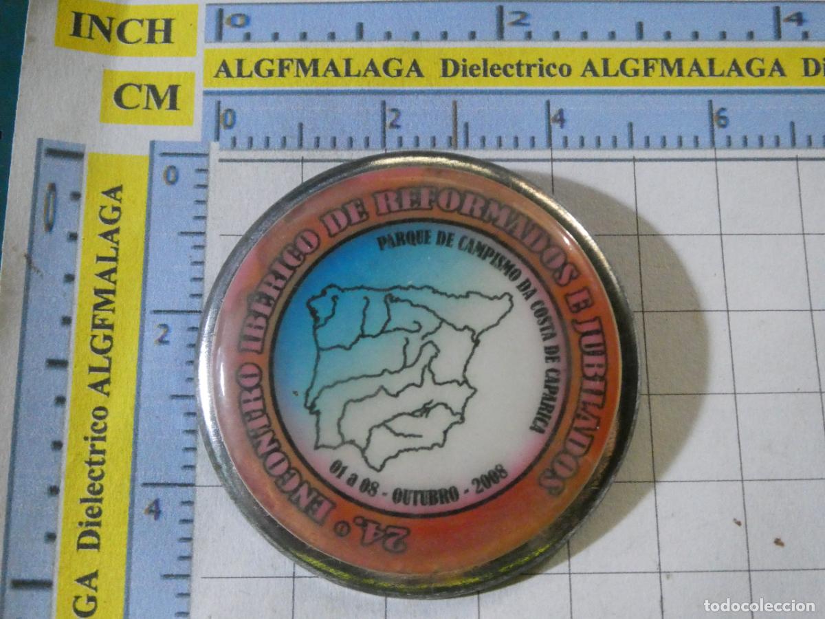 Pins e Spille di collezione: BROCHE DE TURISMO CAMPING CARAVANING. PARQUE CAMPISMO COSTA CAPARICA 2008 PORTUGAL ESPA&Ntilde;A. NO PIN