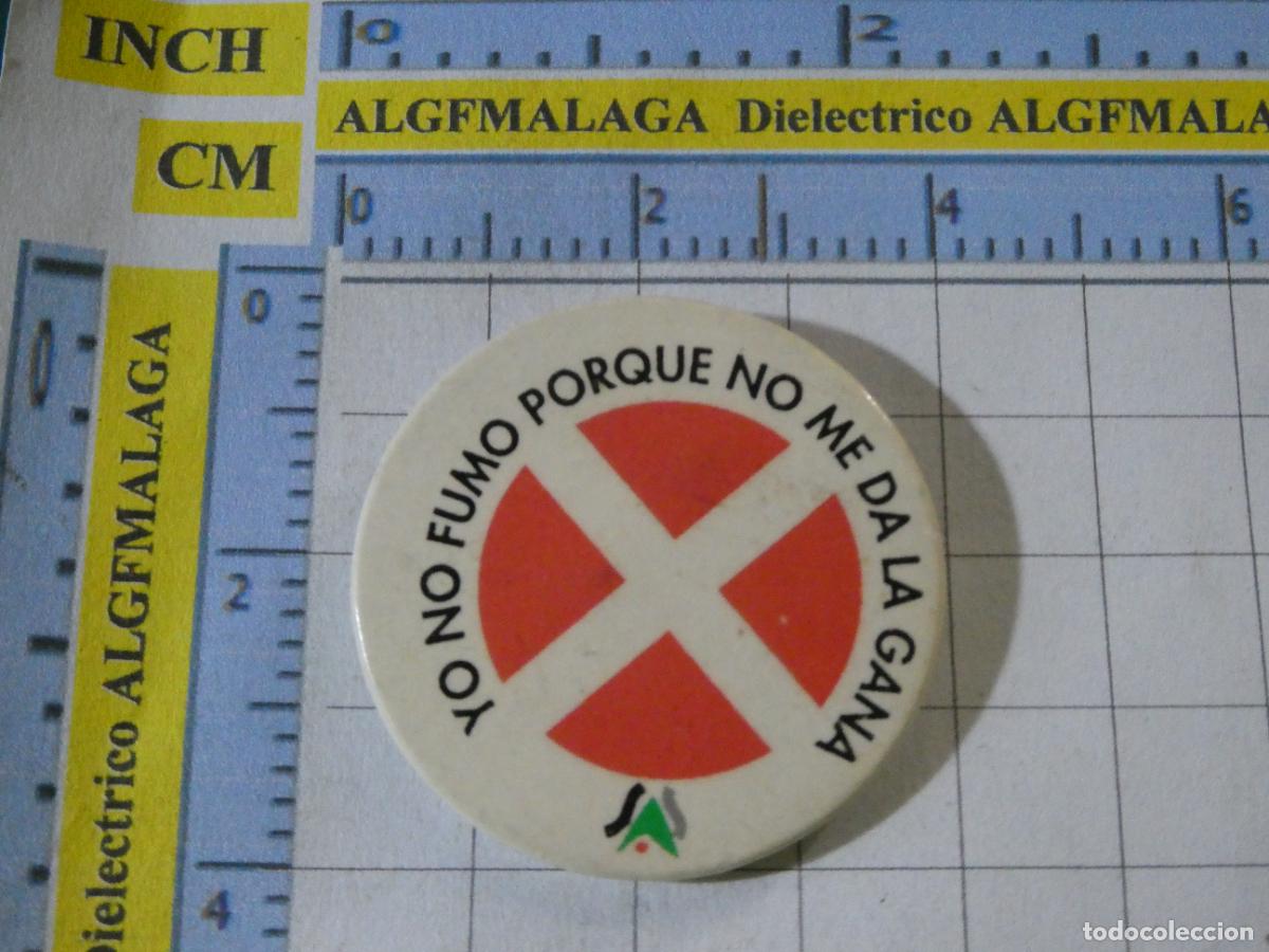 Pins e Spille di collezione: BROCHE CHAPA. POL&Iacute;TICO SINDICAL REIVINDICATIVO. SAS SERVICIO ANDALUZ SALUD. YO NO FUMO. NO PIN