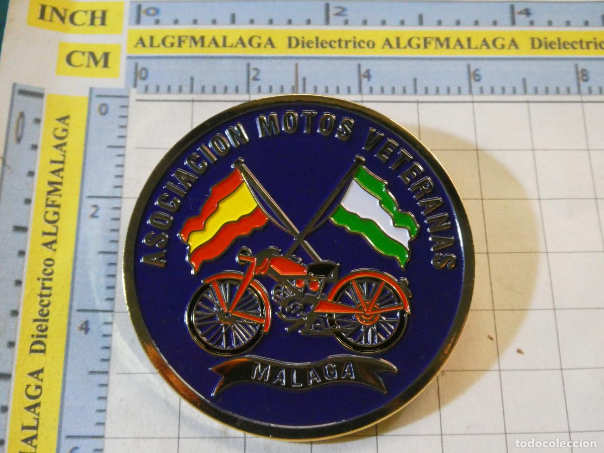 Pins e Spille di collezione: GRAN INSIGNIA BROCHE DE MOTOS ANTIGUAS MOTEROS. ASOCIACI&Oacute;N VETERANAS M&Aacute;LAGA.