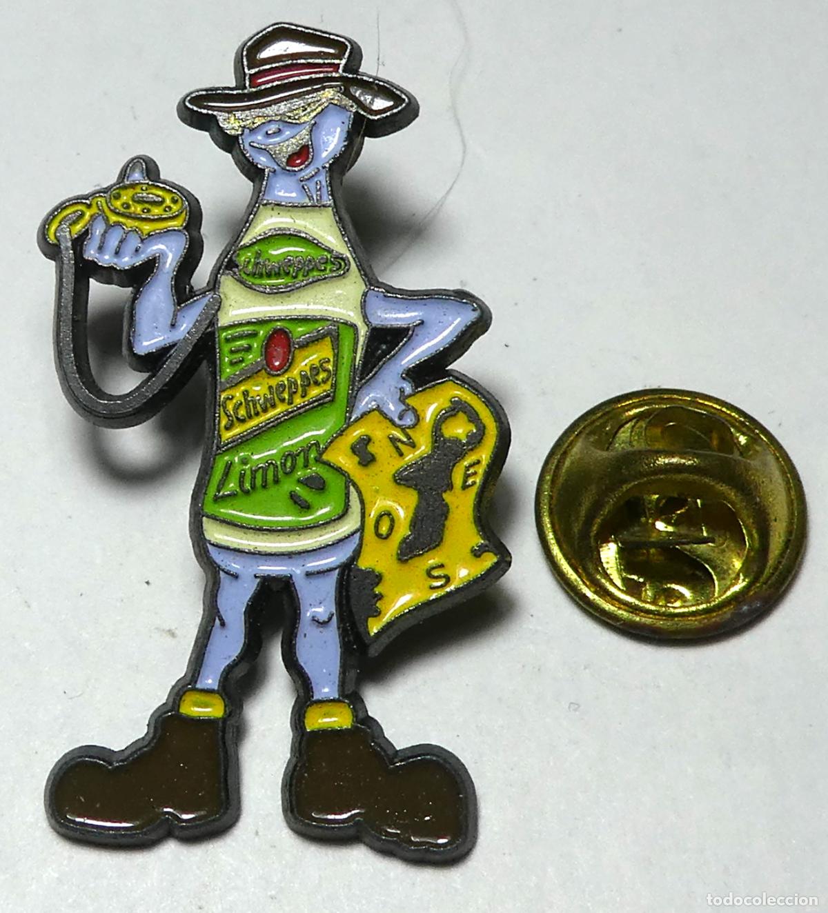 Pins de colecci&oacute;n: Pin botella Schweppes Limon - Foto 1