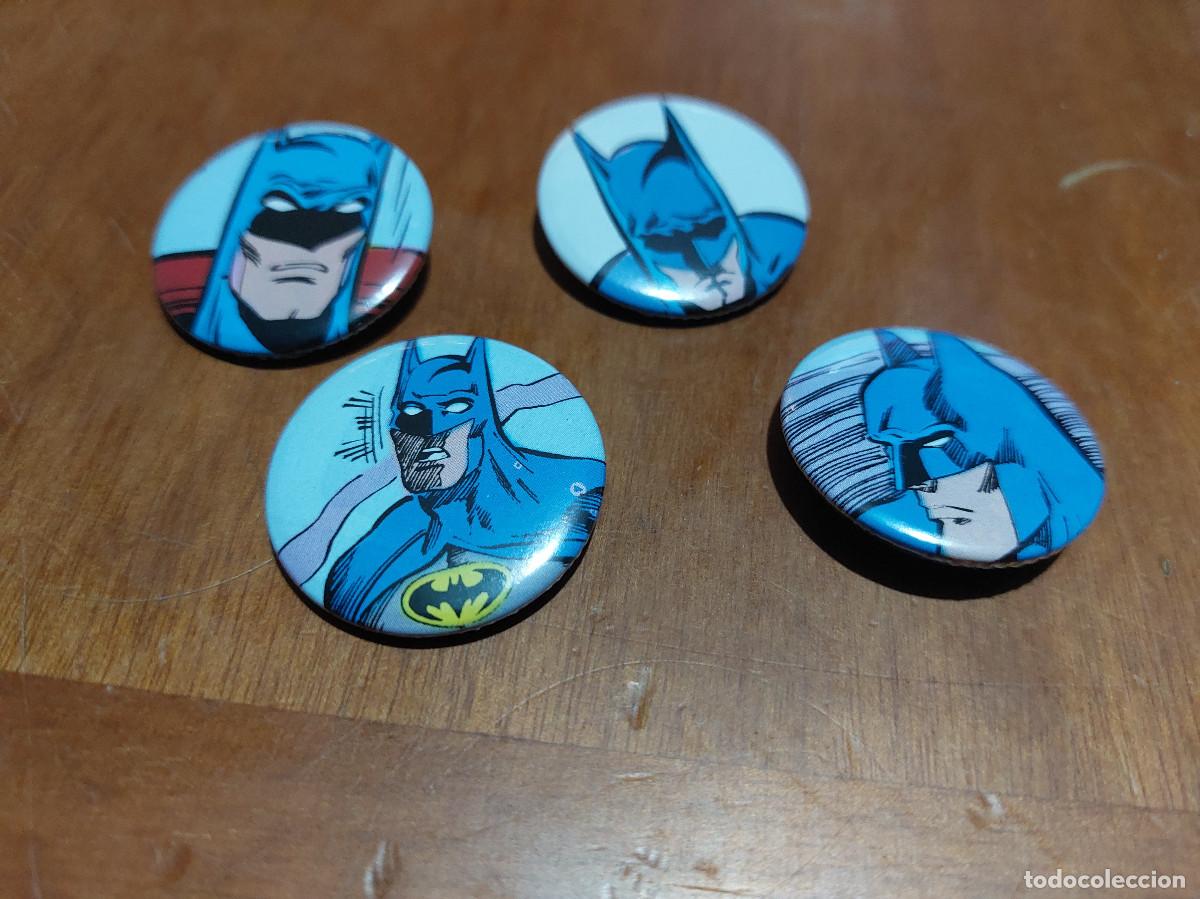 Pins de colecci&oacute;n: BATMAN CL&Aacute;SICO. COMIC. 4 CHAPAS. PIN. 0,31 MM. MET&Aacute;LICA POR DETR&Aacute;S. SIN USO. DIFICIL