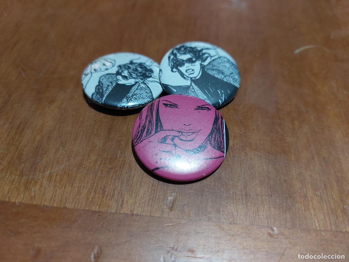Pins de colecci&oacute;n: MILO MANARA. COMIC. 3 CHAPAS. PIN. 0,31 MM. MET&Aacute;LICA POR DETR&Aacute;S. SIN USO. DIFICIL