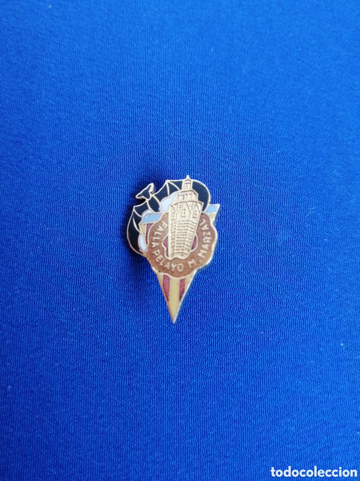 Pins de colecci&oacute;n: FALLA PELAYO MATEM&Aacute;TICO MARZAL INSIGNIA DE ALFILER ANTIGUA