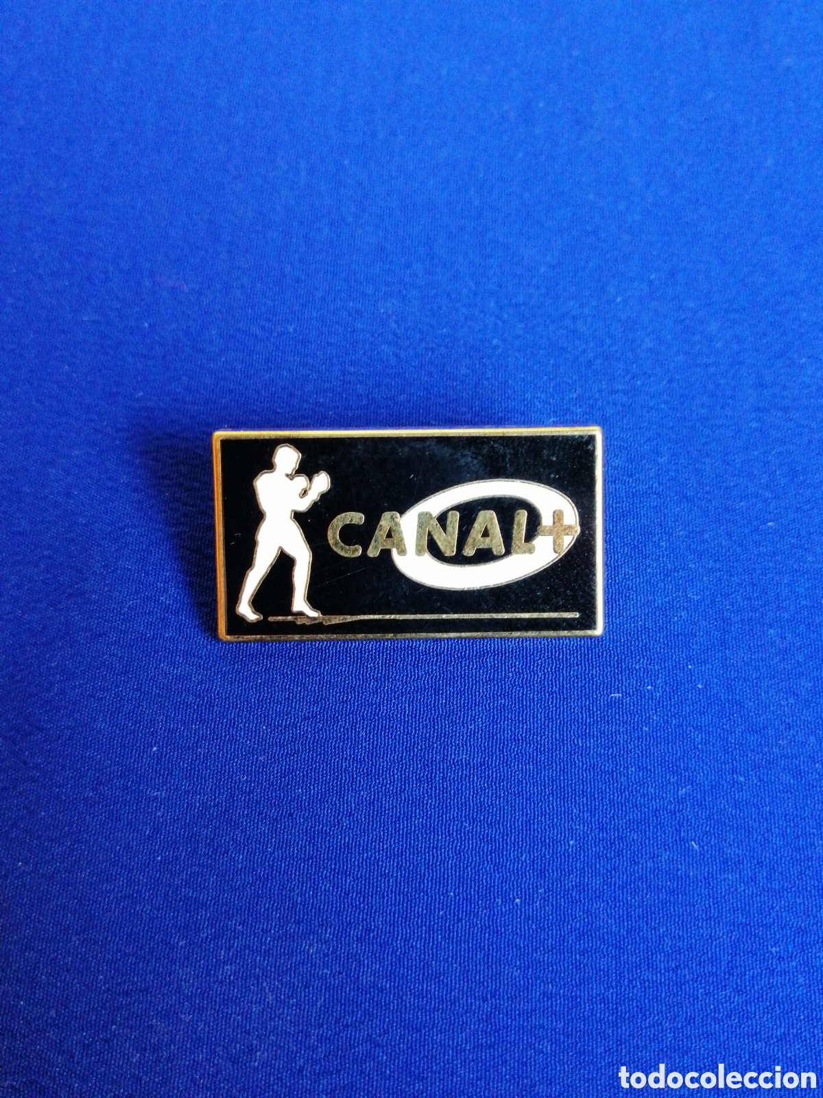 Pins de colecci&oacute;n: CANAL PLUS BOXEO C&Iacute;RCULO BLANCO PIN - Foto 1