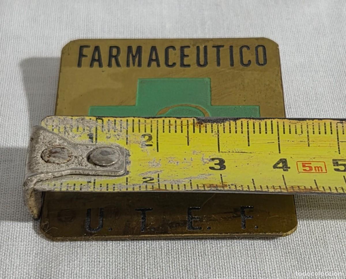 Pins de colecci&oacute;n: Placa de Farmaceutico, U.T.E.F. - Foto 5