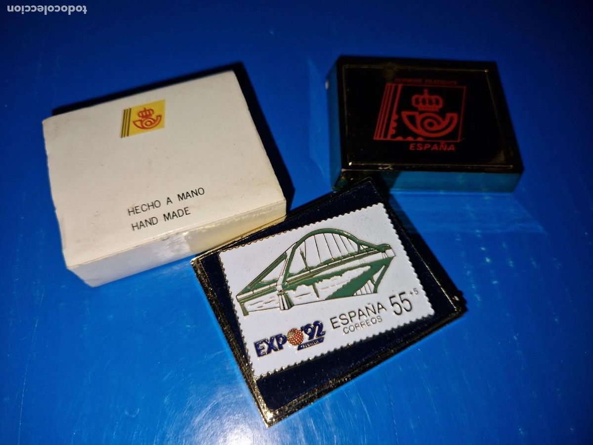 Pins de colecci&oacute;n: Pin metal sello Expo 92 Correos