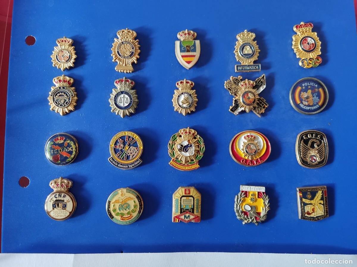Pins de colecci&oacute;n: LOTE DE 20 PINS DE LA POLICIA- TODOS DIFERENTES