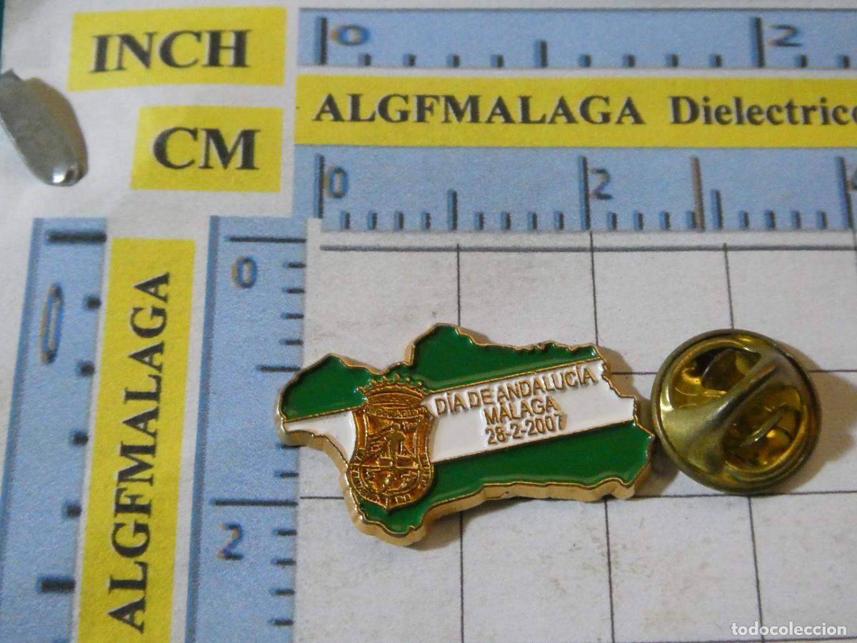 Collection pins: PIN POL&Iacute;TICO SINDICAL. D&Iacute;A DE ANDALUCIA MAPA BANDERA 28 FEBRERO 2007