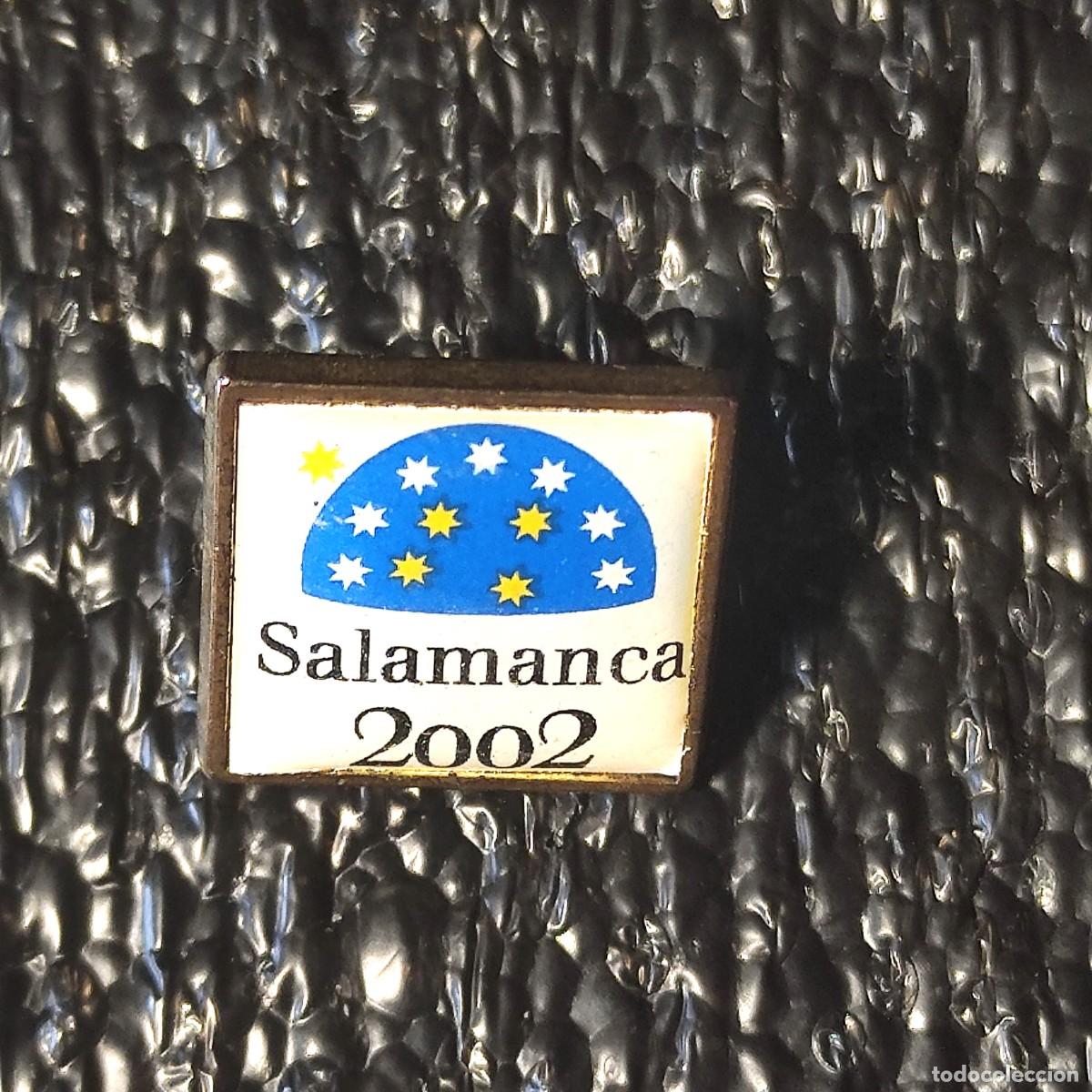 Pins de cole&ccedil;&atilde;o: PINS .- SALAMANCA 2002 CIUDAD EUROPEA DE LA CULTURA ** PAP.6 ** AVELIN