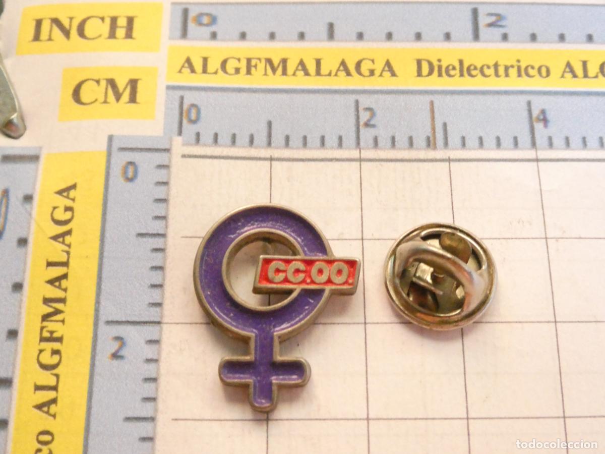 Pins de colecci&oacute;n: PIN POL&Iacute;TICO SINDICAL REIVINDICATIVO. CCOO COMISIONES OBRERAS DEPARTAMENTO MUJER