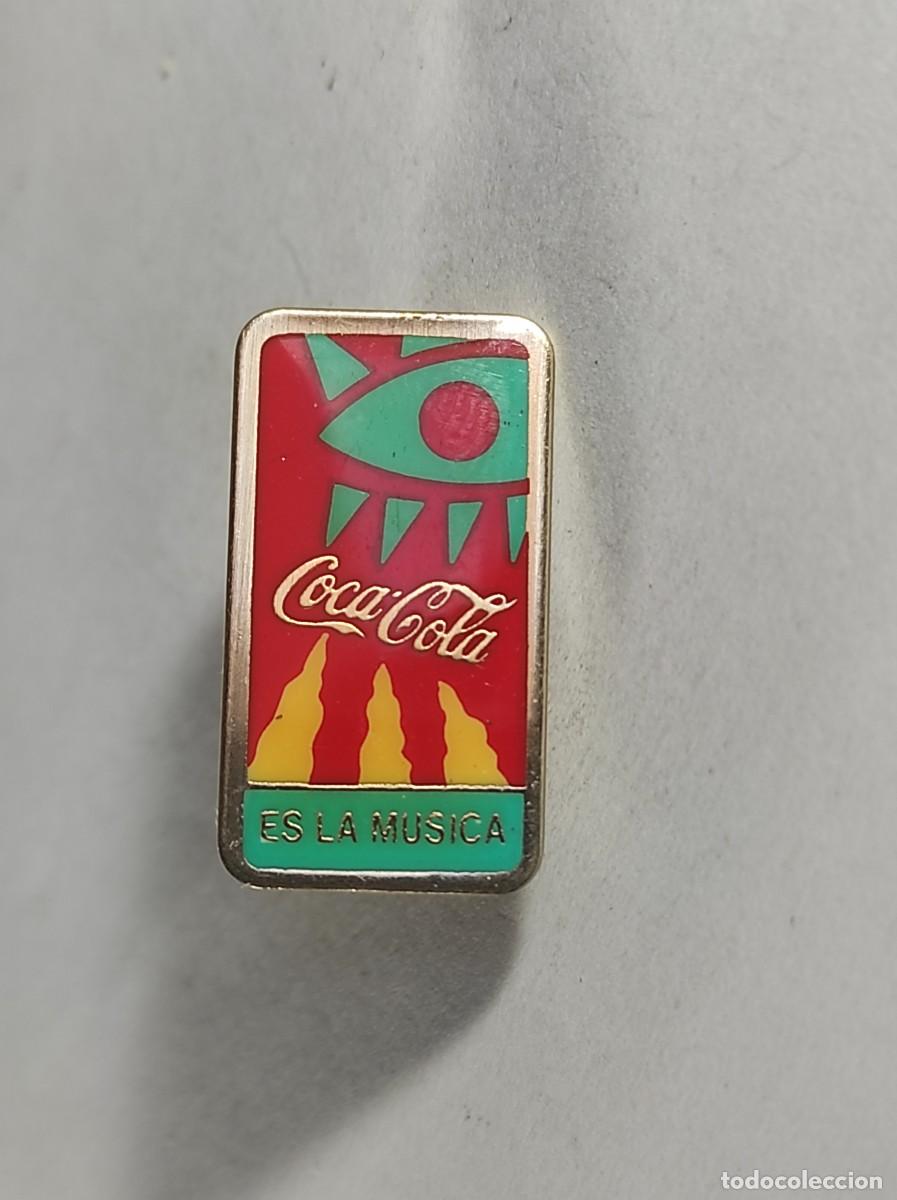 Pins de colecci&oacute;n: ANTIGUO PIN, PUBLICIDAD, COCA COLA, ES LA M&Uacute;SICA, VER FOTOS