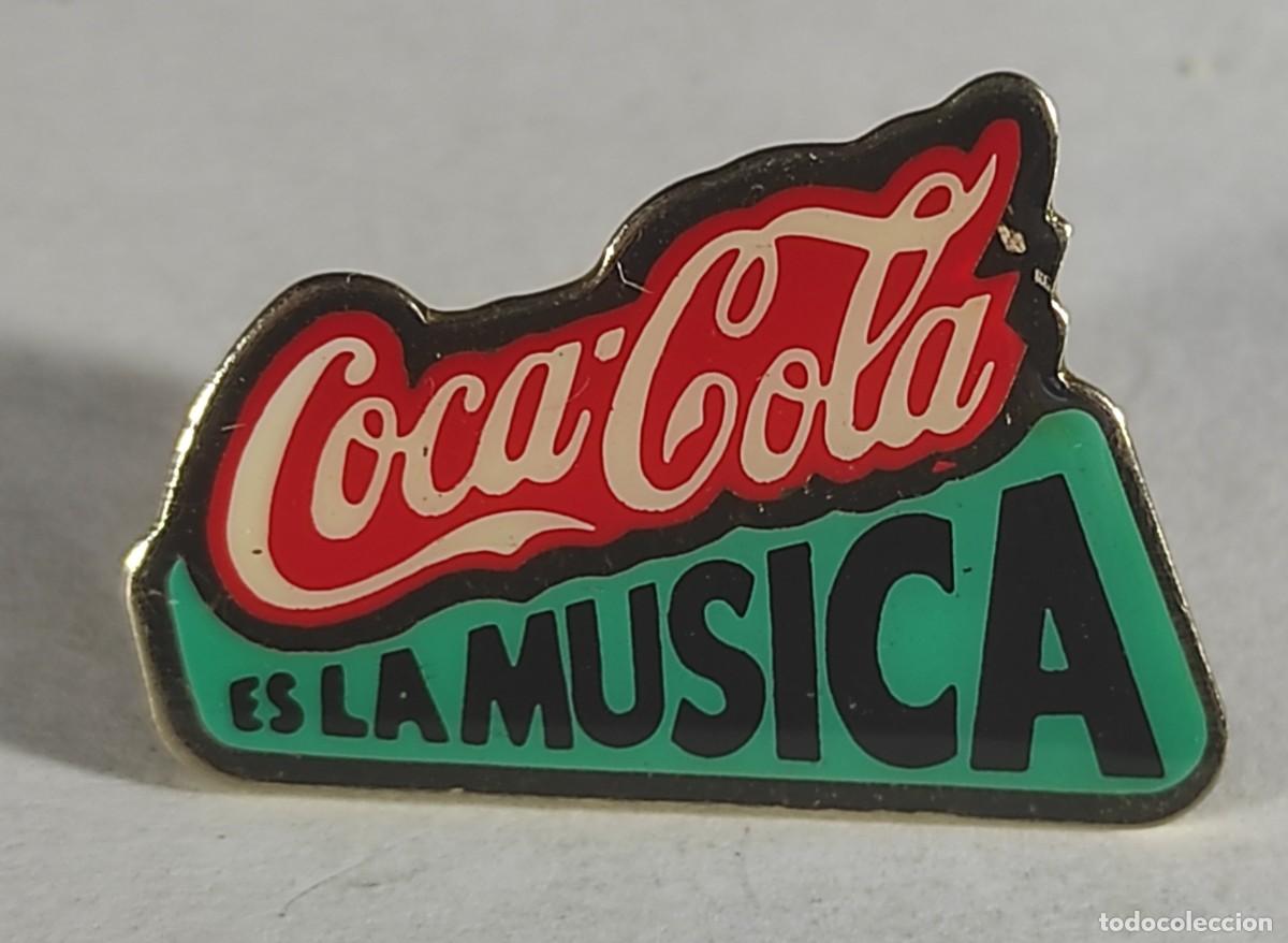 Pins de colecci&oacute;n: ANTIGUO PIN, PUBLICIDAD, COCA COLA, ES LA M&Uacute;SICA, VER FOTOS