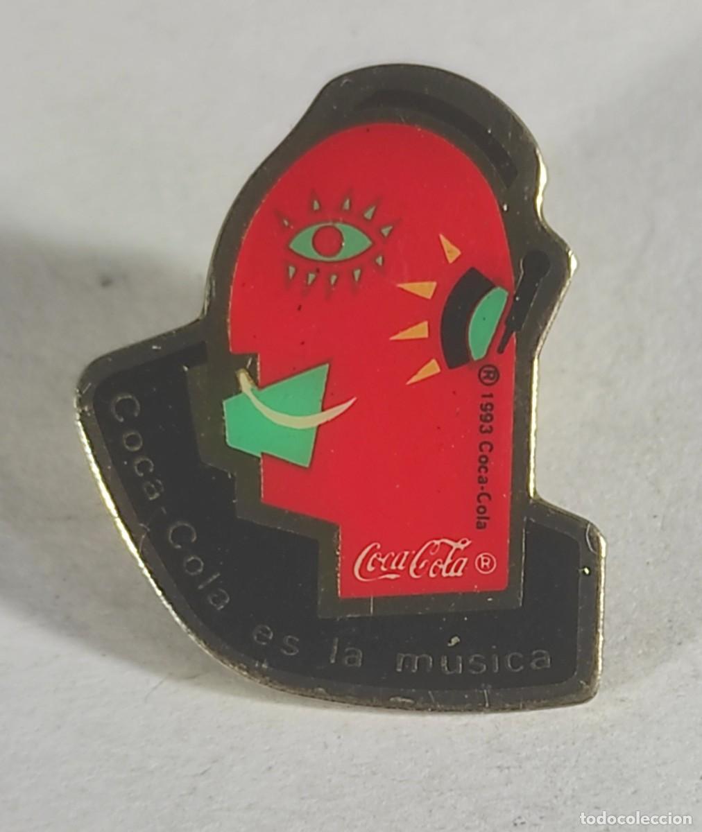 Pins de colecci&oacute;n: ANTIGUO PIN, PUBLICIDAD, COCA COLA, ES LA M&Uacute;SICA, VER FOTOS