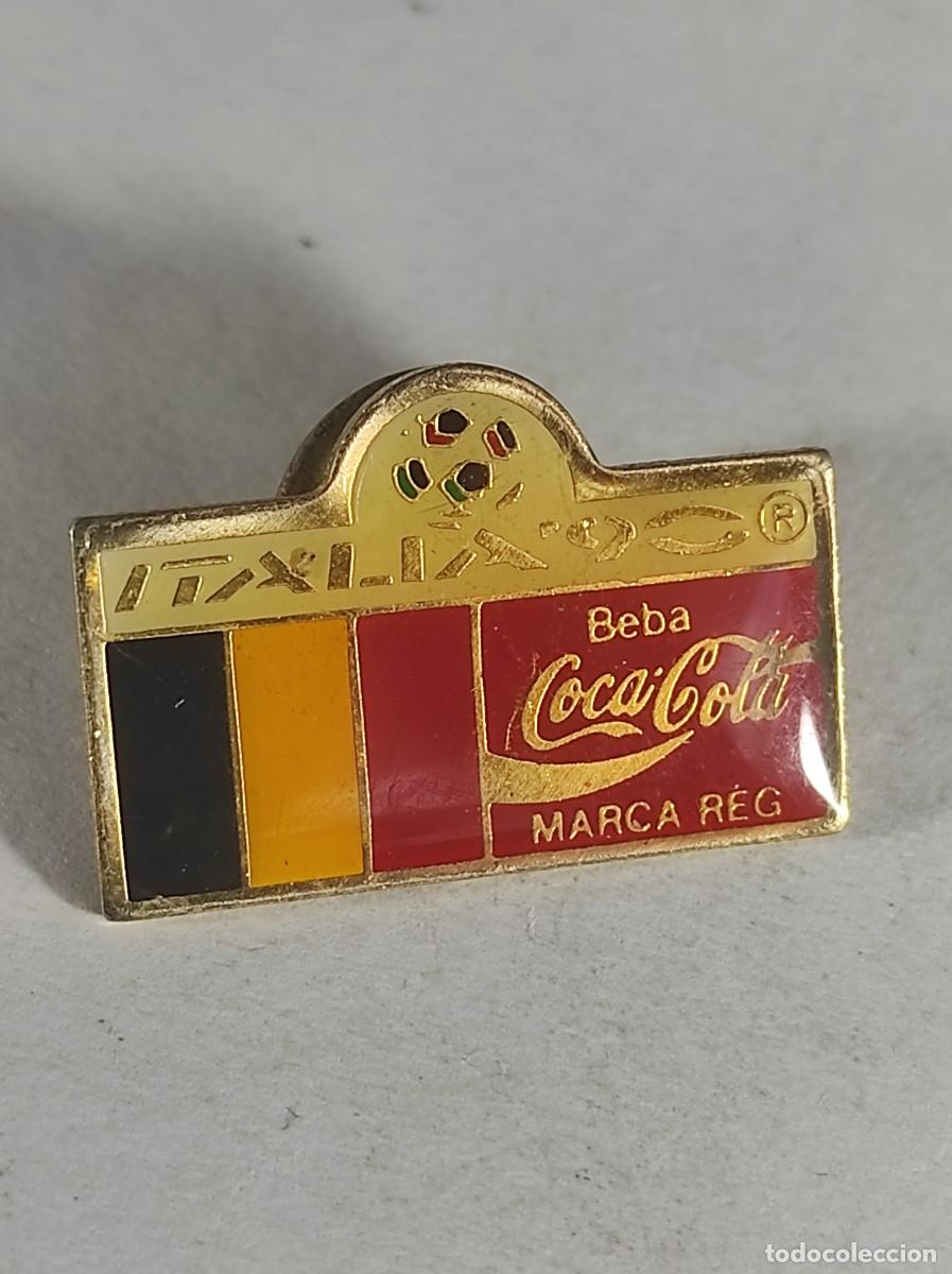 Pins de colecci&oacute;n: ANTIGUO PIN, PUBLICIDAD, COCA COLA, ITALIA 90 B&Eacute;LGICA, VER FOTOS