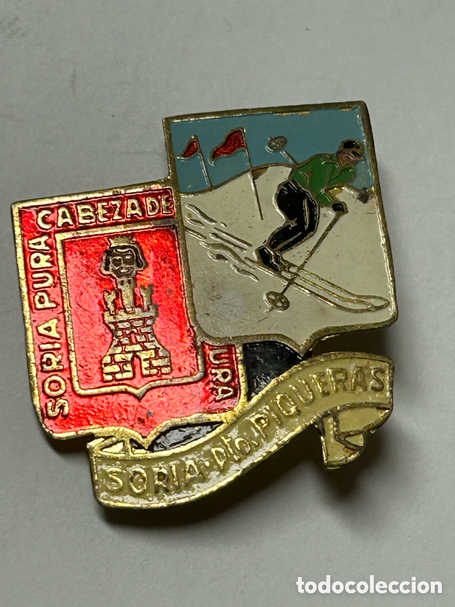 Pins de colecci&oacute;n: PIN INSIGNIA IMPERDIBLE DEL PUERTO DE PIQUERAS SORIA