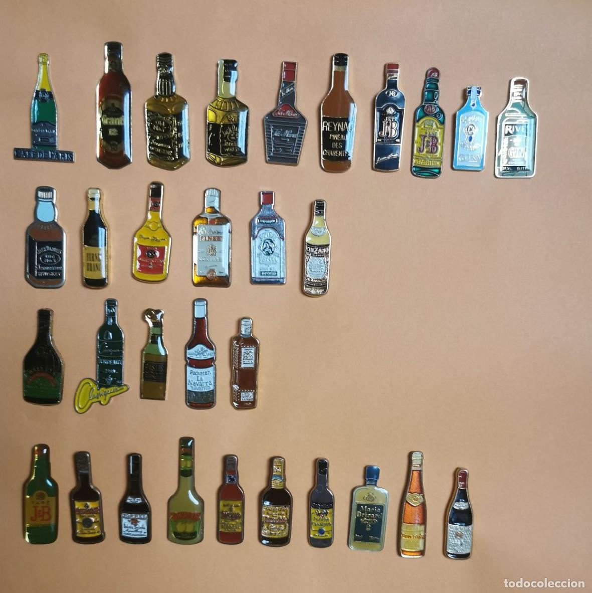 Pins de colecci&oacute;n: LOTE DE PINS BOTELLAS VARIADAS - - Foto 1