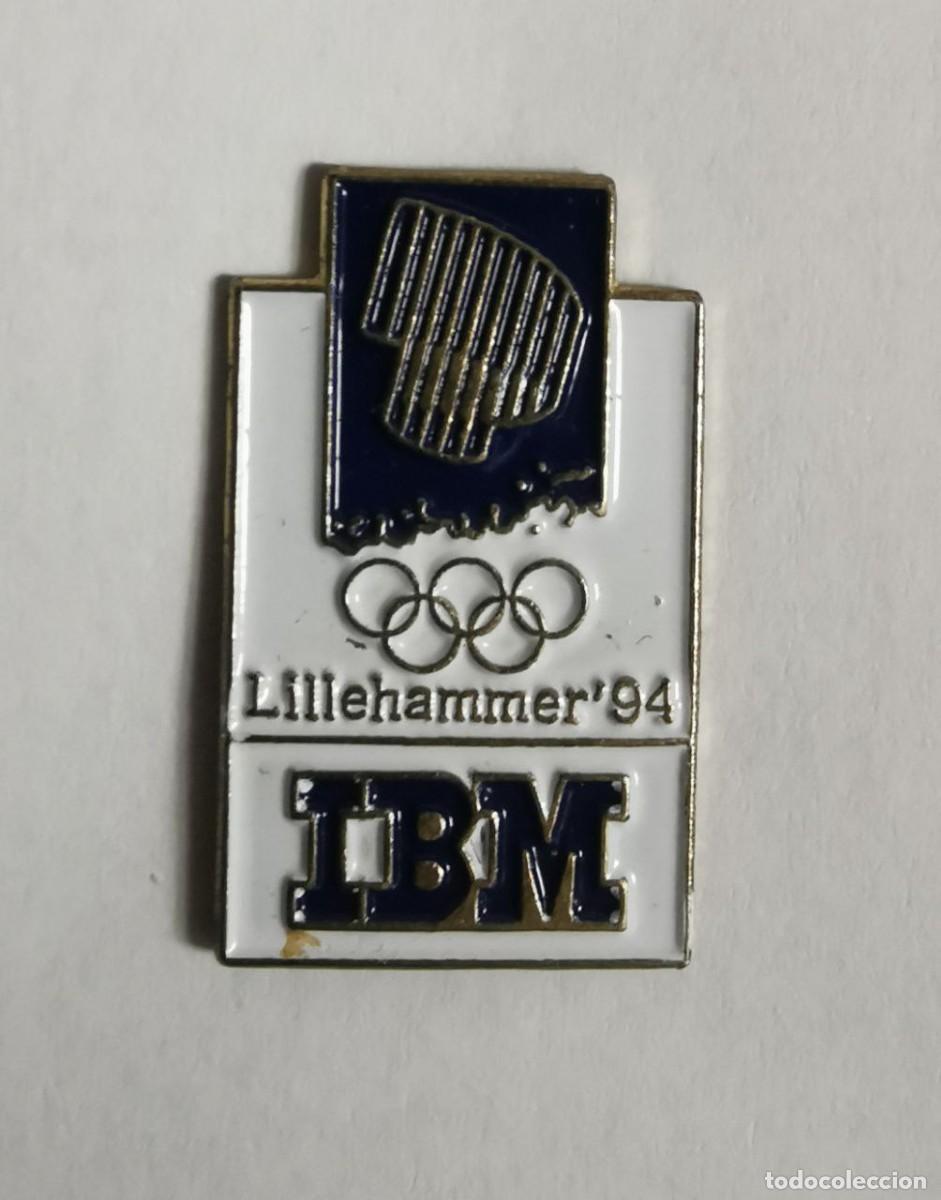 Pin's Jeux Olympiques Lillehammer 1994 – Norvège – Avec Plaquette – Neuf