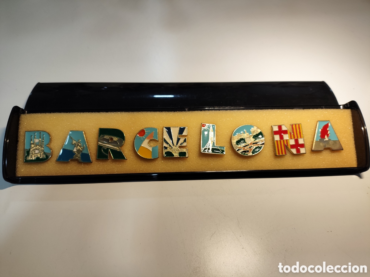 Pins de colecci&oacute;n: ESTUCHE pin BARCELONA, Tem&aacute;tica ciudad de Barcelona .