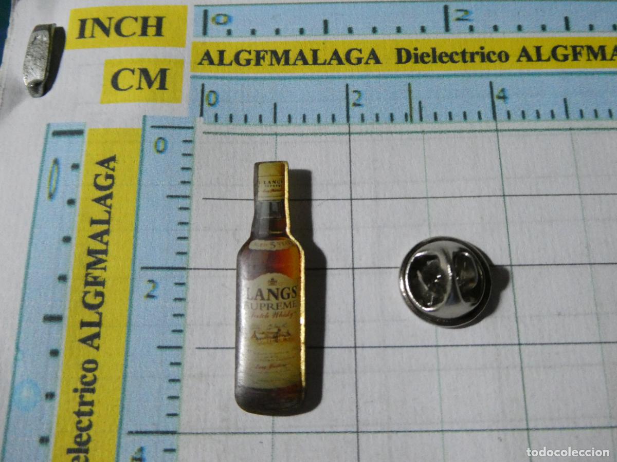 Pins de colecci&oacute;n: PIN DE BEBIDAS. BOTELLA LANGS WHISKY SUPREME