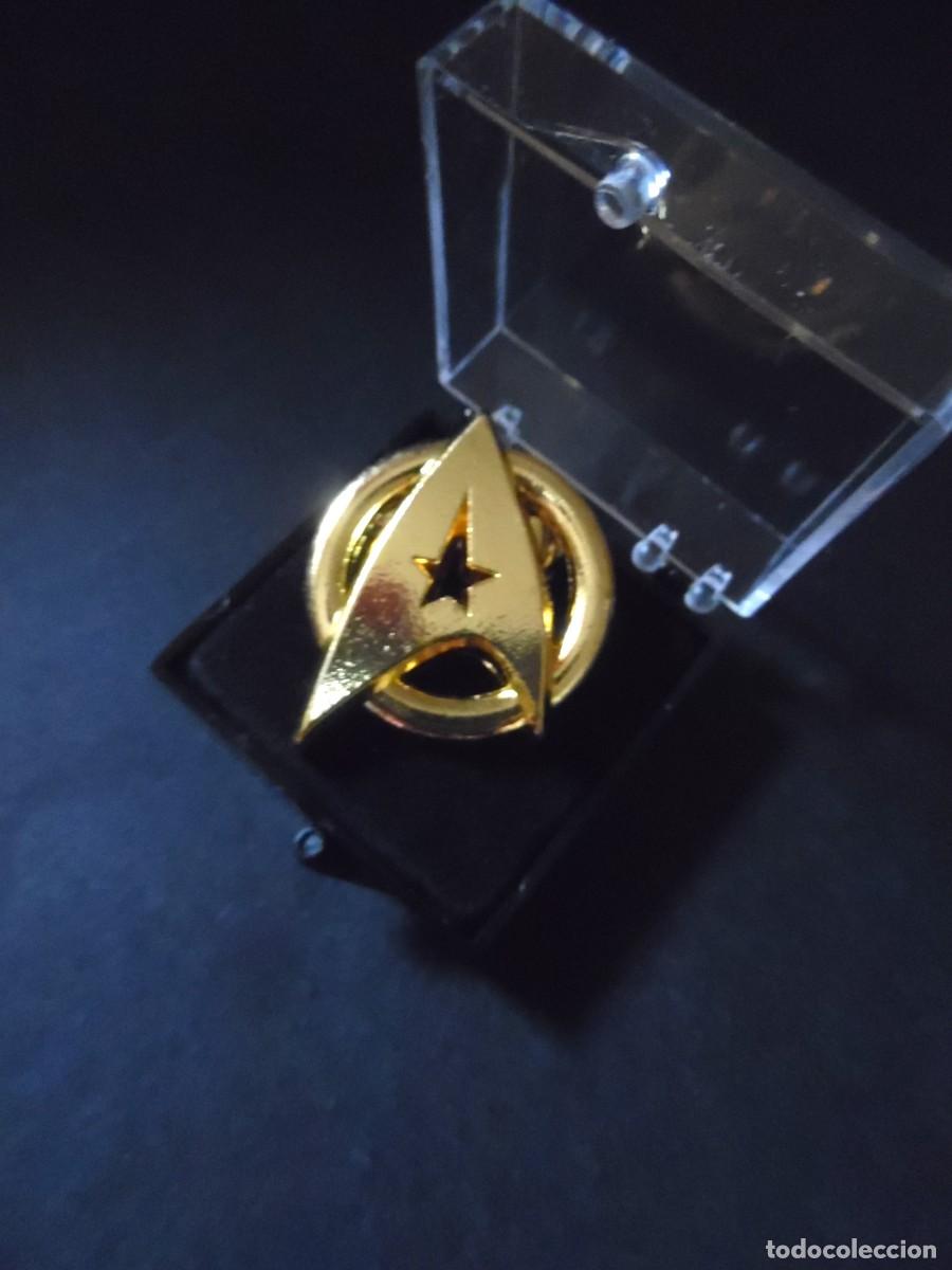 Pins de colecci&oacute;n: Star Trek pin emblema Enterprise. Startrek. Met&aacute;lico mate, 13,9 gm.