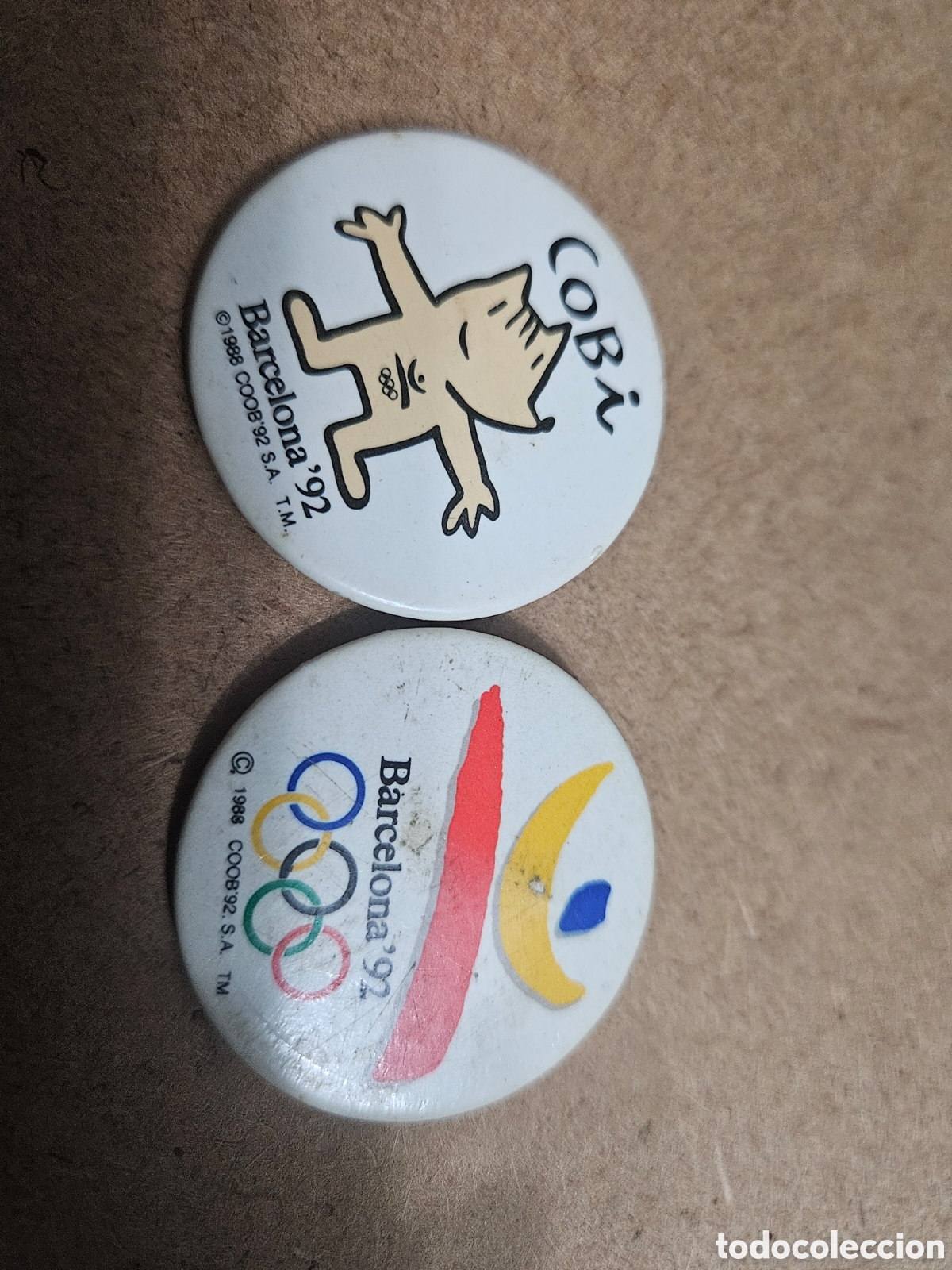Pins de colecci&oacute;n: Dos pins barcelona 92 - Foto 1