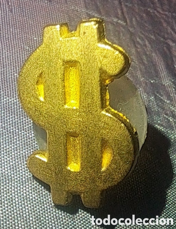 Pins de colecci&oacute;n: PIN S&Iacute;MBOLOS DOLAR DORADO - Foto 1