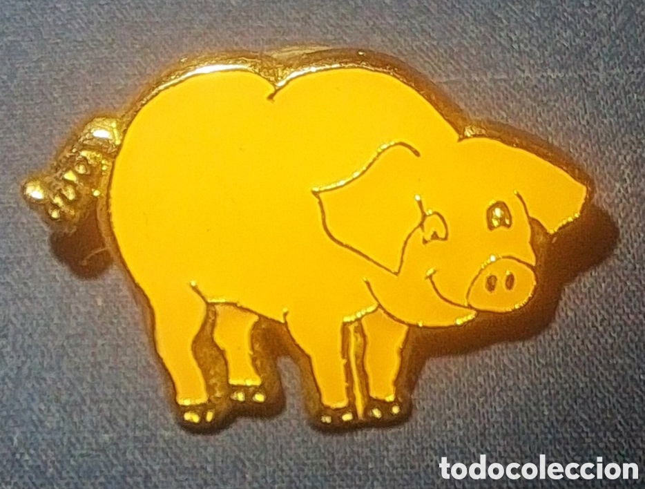 Pins de colecci&oacute;n: PIN CERDO ROSA ESMALTADO - Foto 1