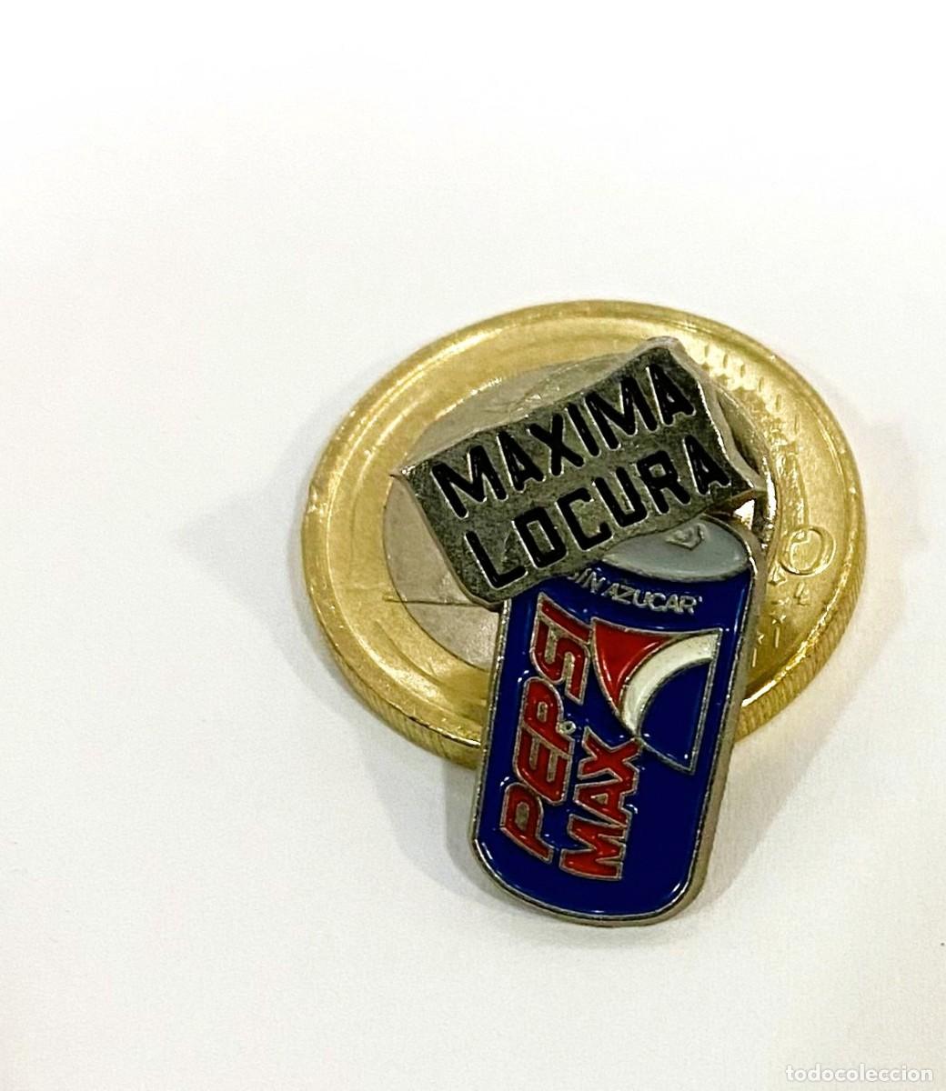 Pins de colecci&oacute;n: PIN DE LA BEBIDA REFRESCANTE PEPSI MAX SIN AZ&Uacute;CAR - M&Aacute;XIMA LOCURA