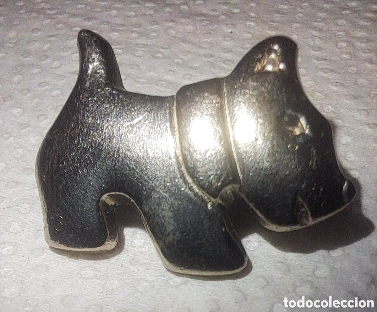 Pins de colecci&oacute;n: PIN PERRO FOX TERRIER MET&Aacute;LICO - Foto 1