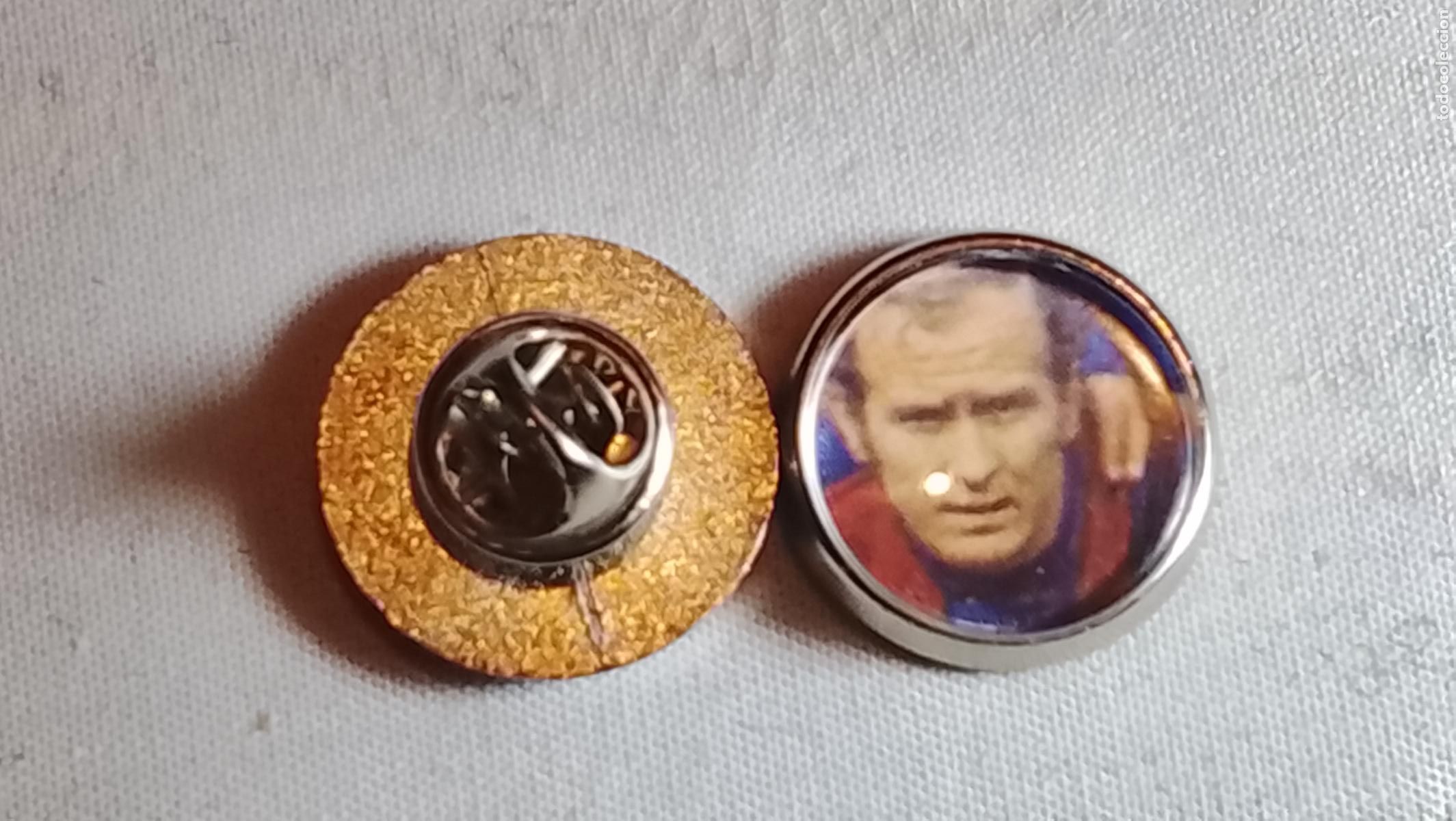 Pins de colecci&oacute;n: pin redondo metal - f&uacute;tbol barca futbol club barcelona jugadores de todos los tiempos ver mas