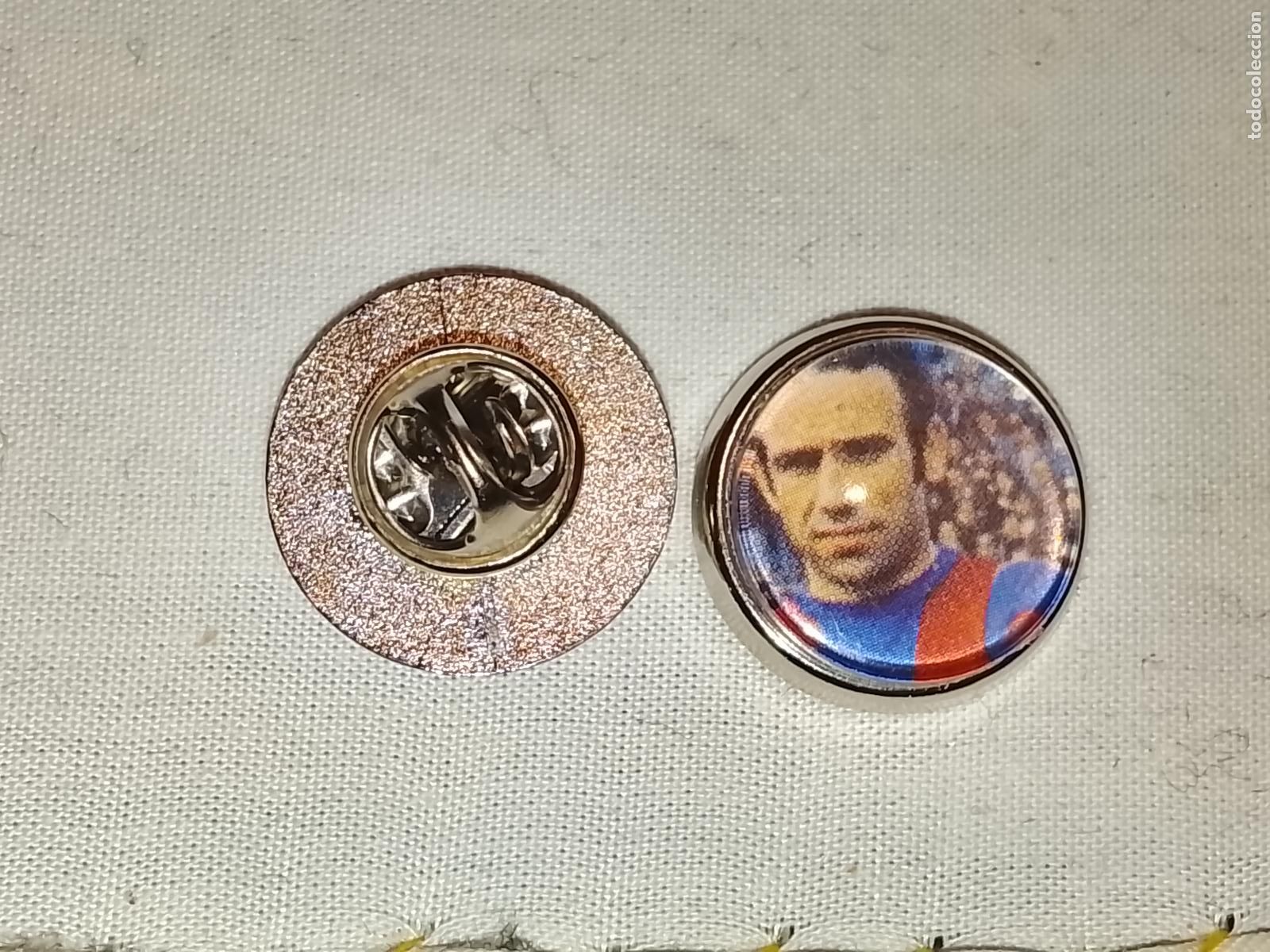 Sammlung von Pins: pin redondo metal - f&uacute;tbol barca futbol club barcelona jugadores de todos los tiempos ver mas