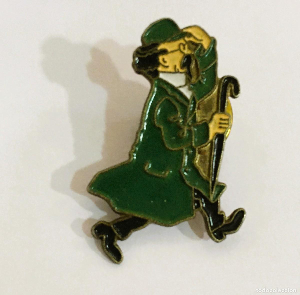 Pins de colecci&oacute;n: PIN DE PERSONAJE DE HERG&Eacute; - EL PROFESOR TORNASOL BUSCANDO A TINT&Iacute;N