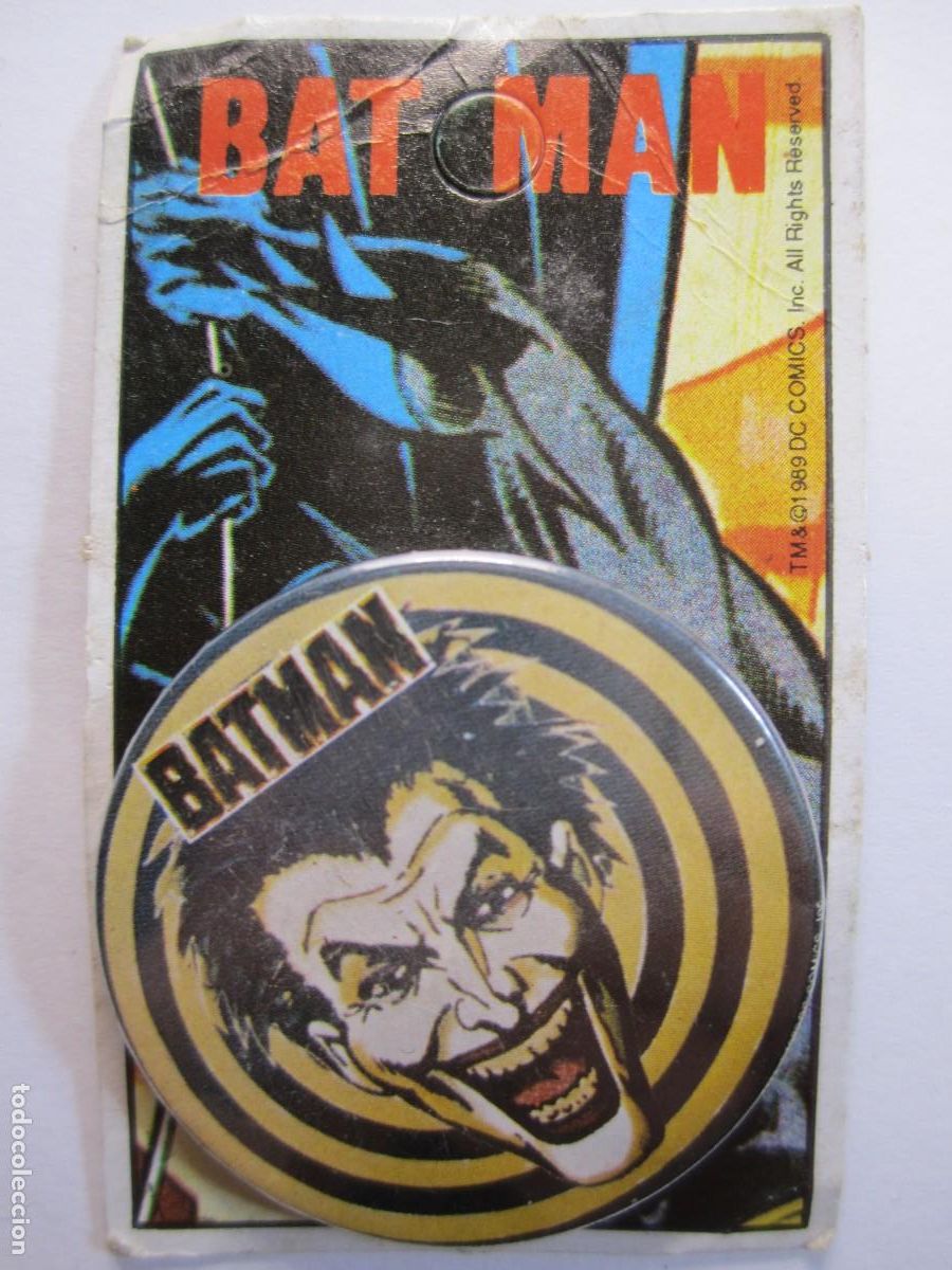 Pins de colecci&oacute;n: chapa pin batman DC comics 1989 - Foto 1