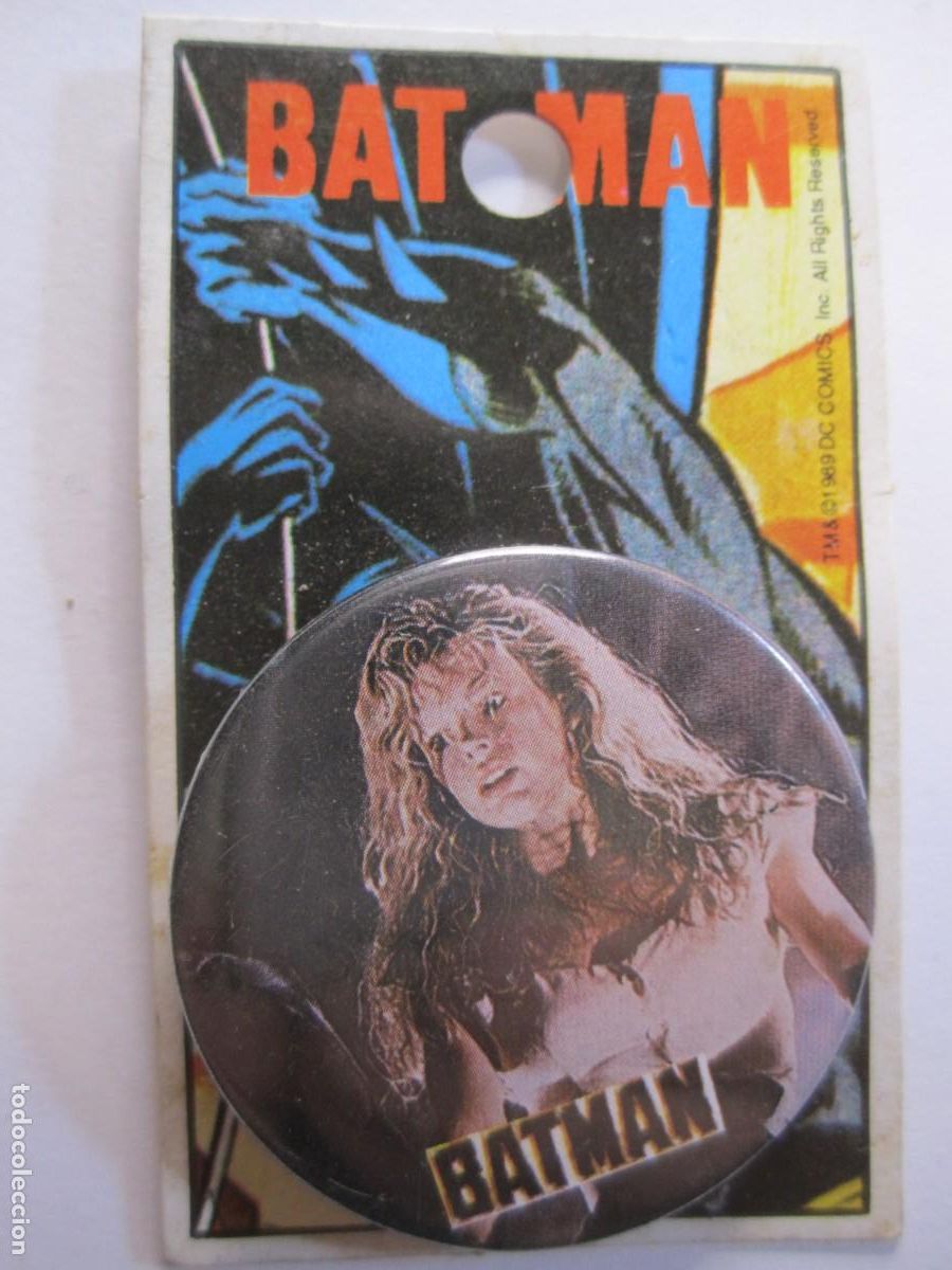 Pins de colecci&oacute;n: chapa pin batman DC comics 1989 - Foto 1