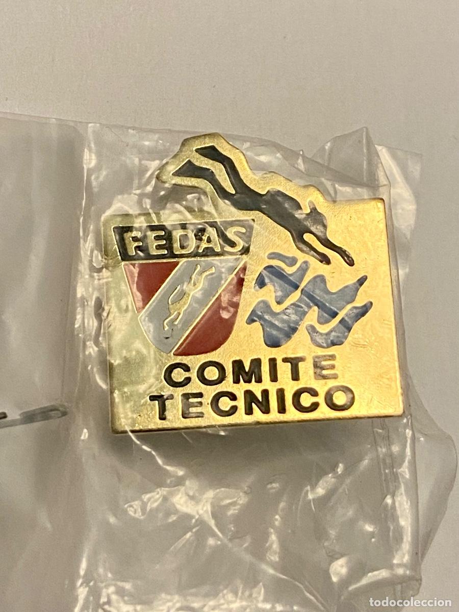 Pins de colecci&oacute;n: PIN FEDAS FEDERACION ESPA&Ntilde;OLA ACTIVIDADES SUBACUATICAS - COMITE TECNICO - Nuevo en bolsa