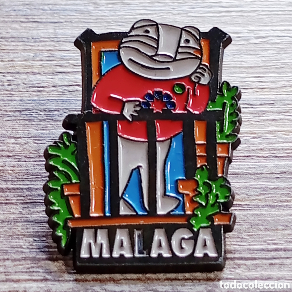 Pins de colecci&oacute;n: PIN CECILIO M&Aacute;LAGA LA GENERAL MASCOTA MUNDIAL DE ESQU&Iacute; GRANADA 1995 95