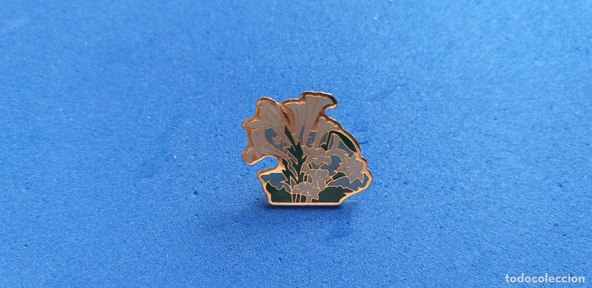Pins de colecci&oacute;n: Pin. Pins que representa un ramo de flores.