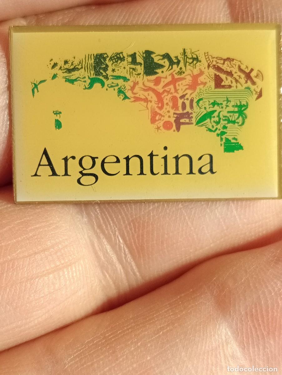 Pin's de collection: PINS ARGENTINA MAPA ,TEMA TURISMO LUGARES PAISES INSIGNIA PIN