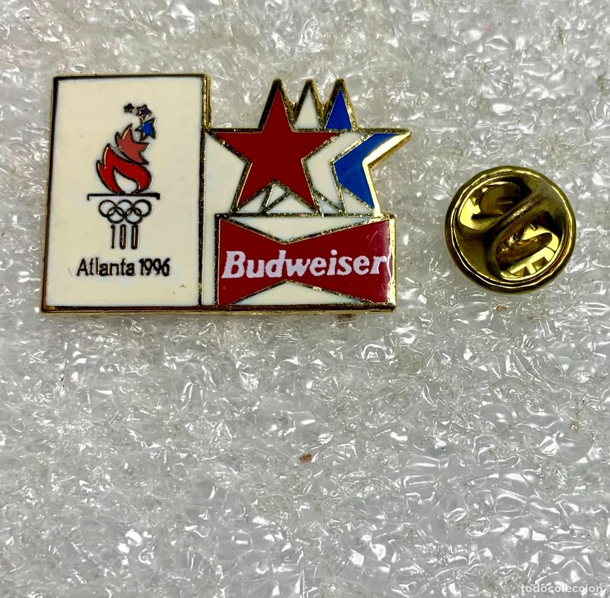 Pins de cole&ccedil;&atilde;o: 3546.PIN CONMEMORATIVO DE BUDWEISER PARA LOS JUEGOS OL&Iacute;MPICOS DE VERANO DE ATLANTA 1996
