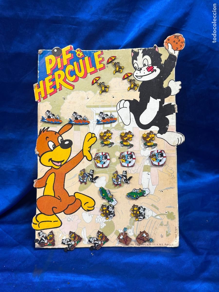 Pins de colecci&oacute;n: EXPOSITOR PINS Pif y H&eacute;rculeS