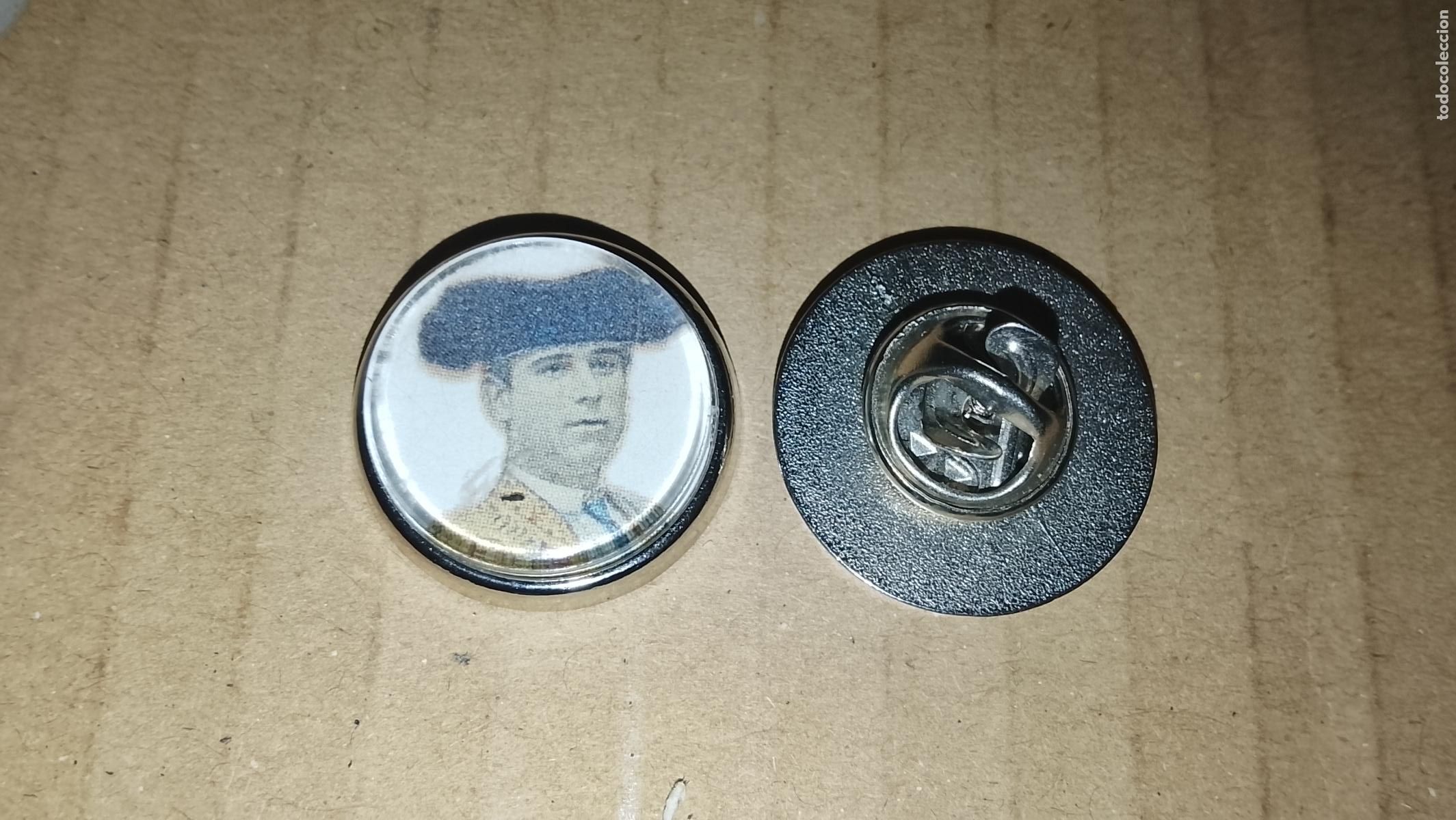 Pins de cole&ccedil;&atilde;o: pin redondo metal - ( arte upcycling ) - tauramaquia torero guerrita