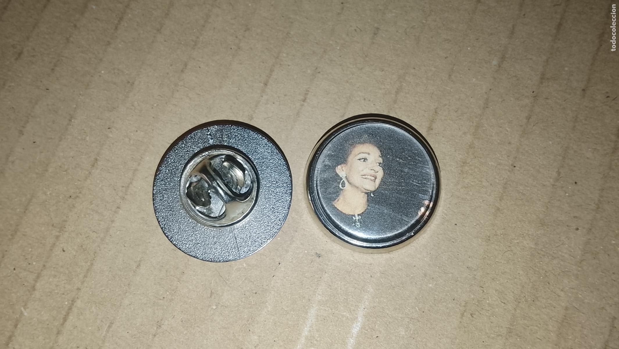 Pins de colecci&oacute;n: pin redondo metal - ( arte upcycling ) - musica opera maria callas